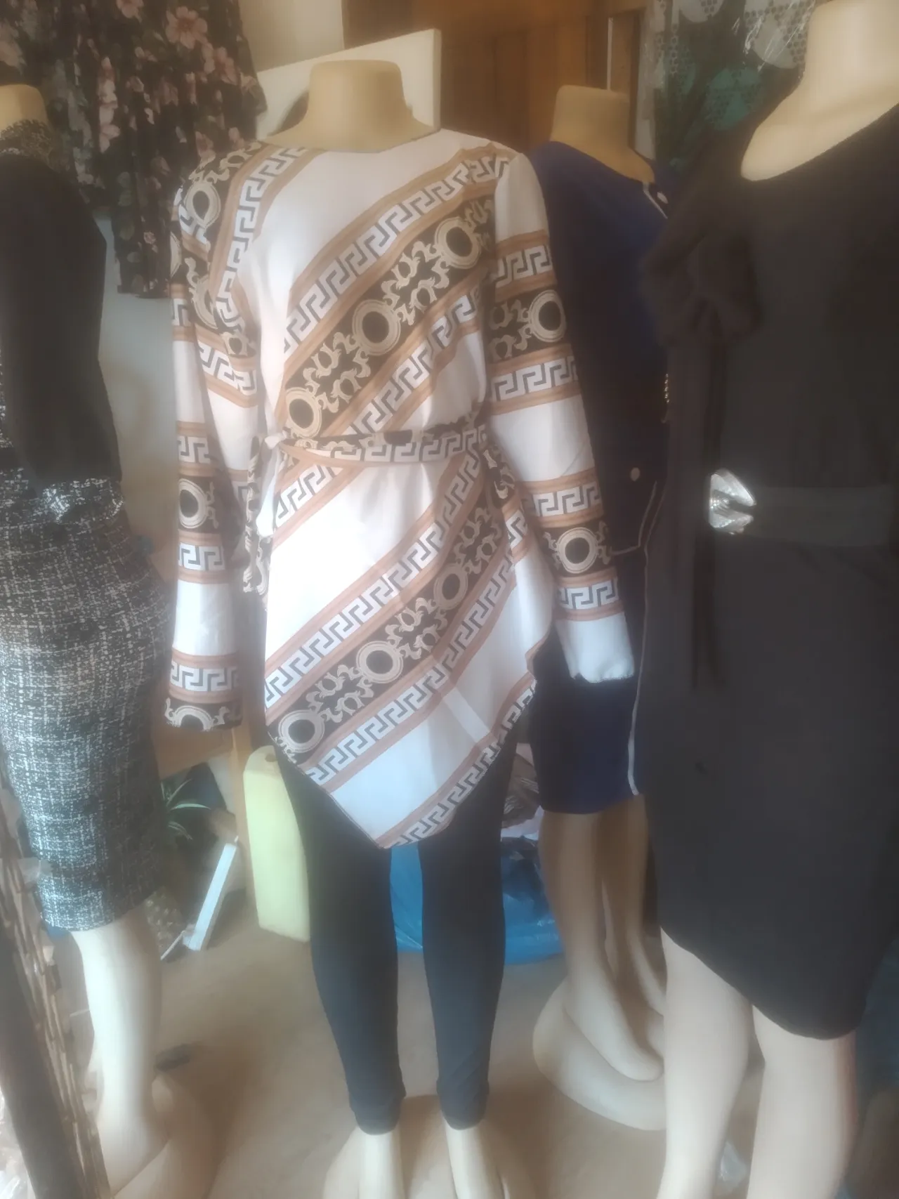 shirt dress and legging